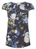 Dorothy Perkins *billie & Blossom Tall Navy Floral Crepe Shell Top