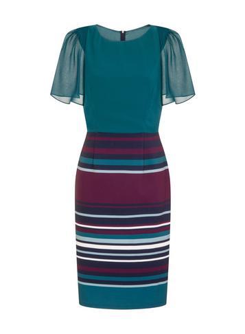 Dorothy Perkins * Paper Dolls Multi Cape Stripe Dress