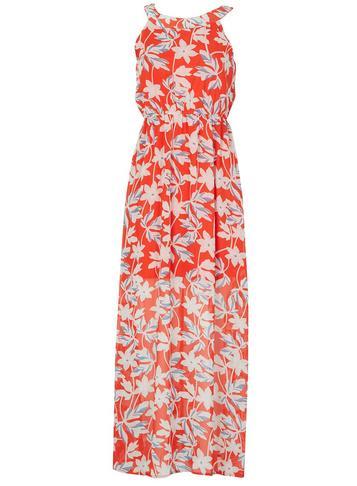 Dorothy Perkins *tenki Red Tropical Print Maxi Dress