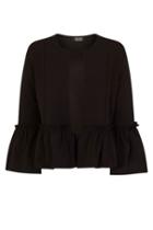 Dorothy Perkins *girls On Film Black Frill Hem Jacket