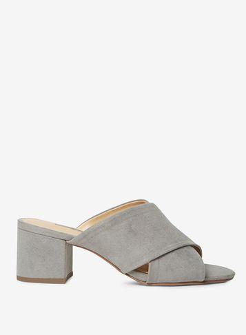 Dorothy Perkins Grey Microfibre 'sophie' Sandals