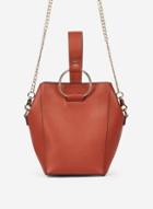 Dorothy Perkins Rust Ring Bucket Cross Body Bag