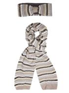 Dorothy Perkins Grey Spot Scarf And Hat Set