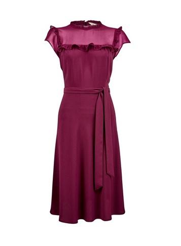 *billie & Blossom Mulberry Ruffle Belted Skater Dress