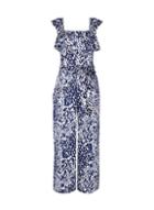 Dorothy Perkins Navy Leopard Print Jumpsuit