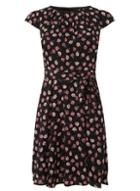 Dorothy Perkins *billie & Blossom Petite Black Base Ditsy Dress