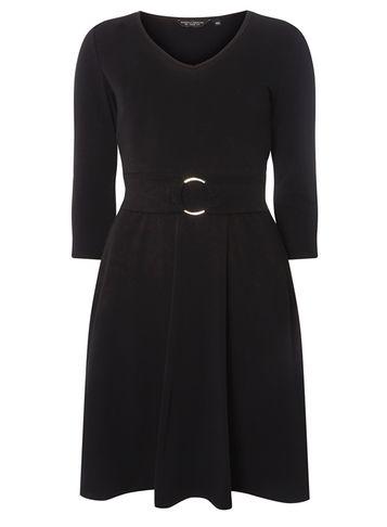 Dorothy Perkins Black Belted Dress