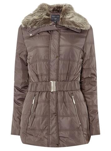 Dorothy Perkins *tall Grey Luxe Padded Coat.