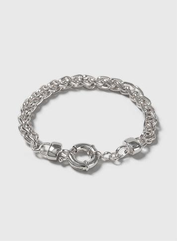 Dorothy Perkins Silver Linked Chain Bracelet
