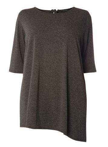 Dorothy Perkins Dp Curve Grey Tie Back Top