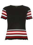 Dorothy Perkins Black Striped T-shirt