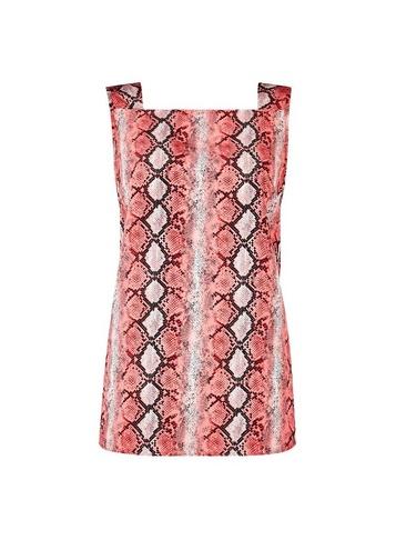 Dorothy Perkins Pink Snake Print Square Neck Top