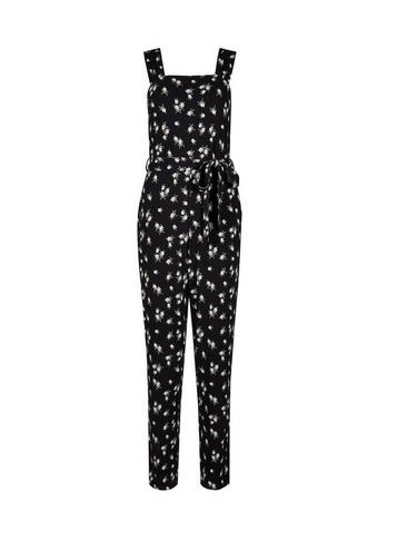 Dorothy Perkins Black Strappy Jersey Jumpsuit