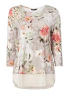 Dorothy Perkins *roman Originals Floral Print Chiffon Top