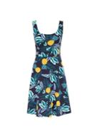 Dorothy Perkins Multi Colour Pineapple Seam Fit And Flare Camisole Dress