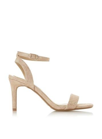 *head Over Heels By Dune Nude Milania Mid Heel Sandals