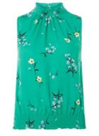 Dorothy Perkins Petite Green High-neck Top