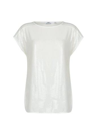 Dorothy Perkins *tall White Sequin T-shirt