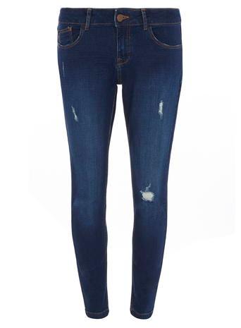 Dorothy Perkins Petite Grey 'casey' Relaxed Skinny Jeans