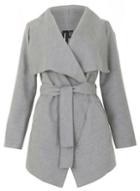 Dorothy Perkins *izabel London Light Grey Jacket