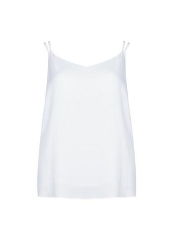 Dorothy Perkins *dp Curve White Cross Back Camisole Top