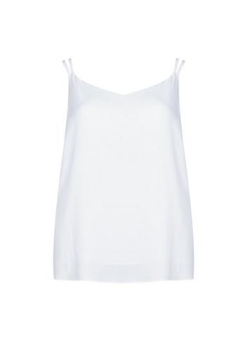 Dorothy Perkins *dp Curve White Cross Back Camisole Top