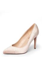 Dorothy Perkins Blush Velvet 'evie' V-shape Point Court Shoes