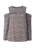 Dorothy Perkins Petite Ditsy Floral Cold Shoulder Top