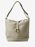 Dorothy Perkins Grey Metal D-ring Hobo Bag