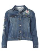 Dorothy Perkins Petite Embroidered Denim Jacket
