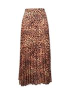 Dorothy Perkins *tall Multi Coloured Animal Print Pleat Skirt