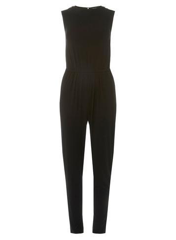Dorothy Perkins Black Tab Shoulder Jumpsuit