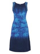 Dorothy Perkins *roman Originals Blue Embroidered Dress