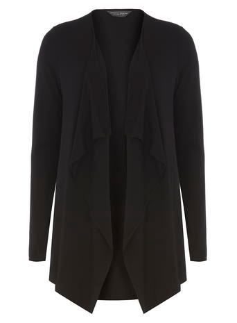 Dorothy Perkins Tall Black Waterfall Cardigan