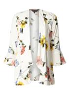 Dorothy Perkins Cream Floral Cover Up Jacket