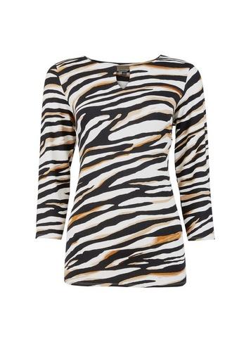 *billie & Blossom Multi Colour Tall Rust Tiger Print Top