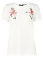 Dorothy Perkins Ivory Embroidered Motif T-shirt