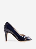 Dorothy Perkins Wide Fit Navy Clovers Court Shoes