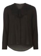 Dorothy Perkins Black Ruffle Blouse