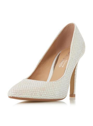 Dorothy Perkins *head Over Heels By Dune White 'alexxa' High Heel Shoes