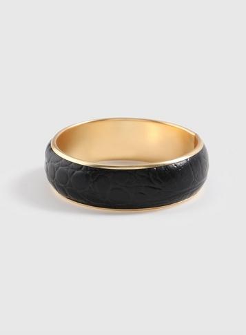Dorothy Perkins Gold Mock Croc Bangle