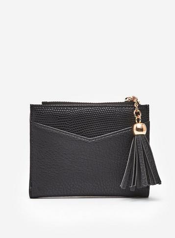 Dorothy Perkins Black Mini Tassel Purse
