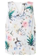 Dorothy Perkins *billie & Blossom Curve Grey Floral Cowl Neck Top