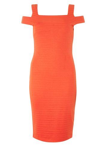 Dorothy Perkins Orange Bandage Bodycon Dress