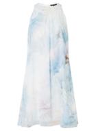 Dorothy Perkins *showcase Blue Print 'evie' Trapeze Dress