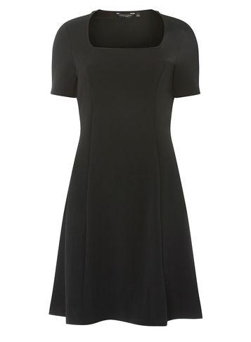 Dorothy Perkins Black Square Neck Skater Dress