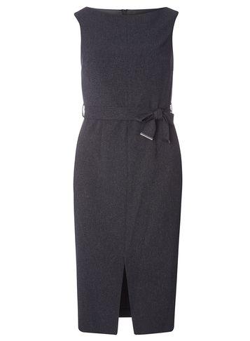Dorothy Perkins Navy Textured Tie Pencil Dress