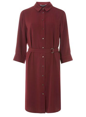 Dorothy Perkins Berry D-ring Waist Shirt Dress