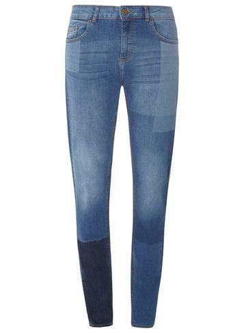 Dorothy Perkins *tall Blue Laser Patch Jeans