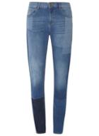 Dorothy Perkins *tall Blue Laser Patch Jeans